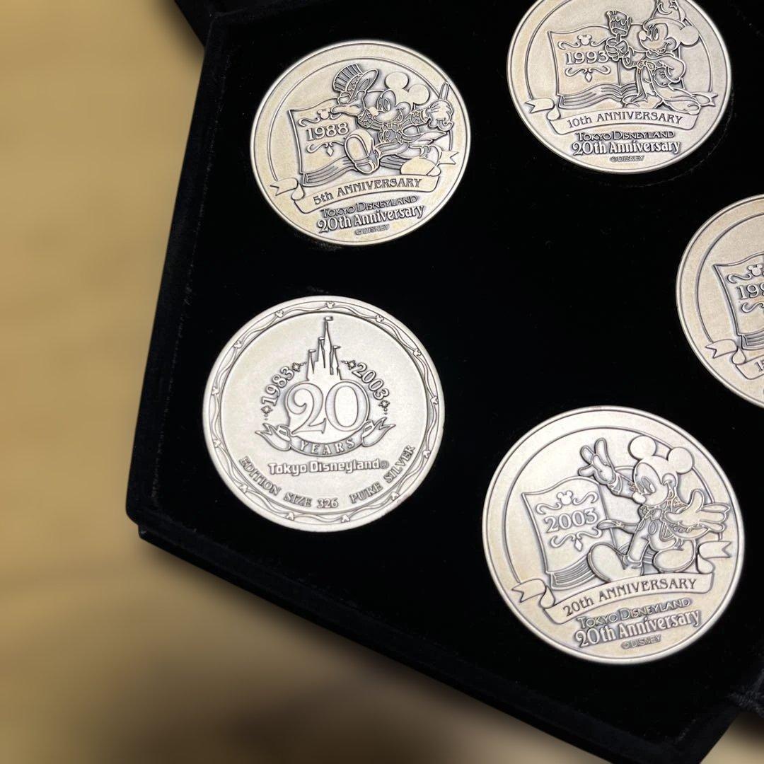 nanaさん⭐︎　東京ディズニー 純銀メダルセット 20周年 記念 限定品