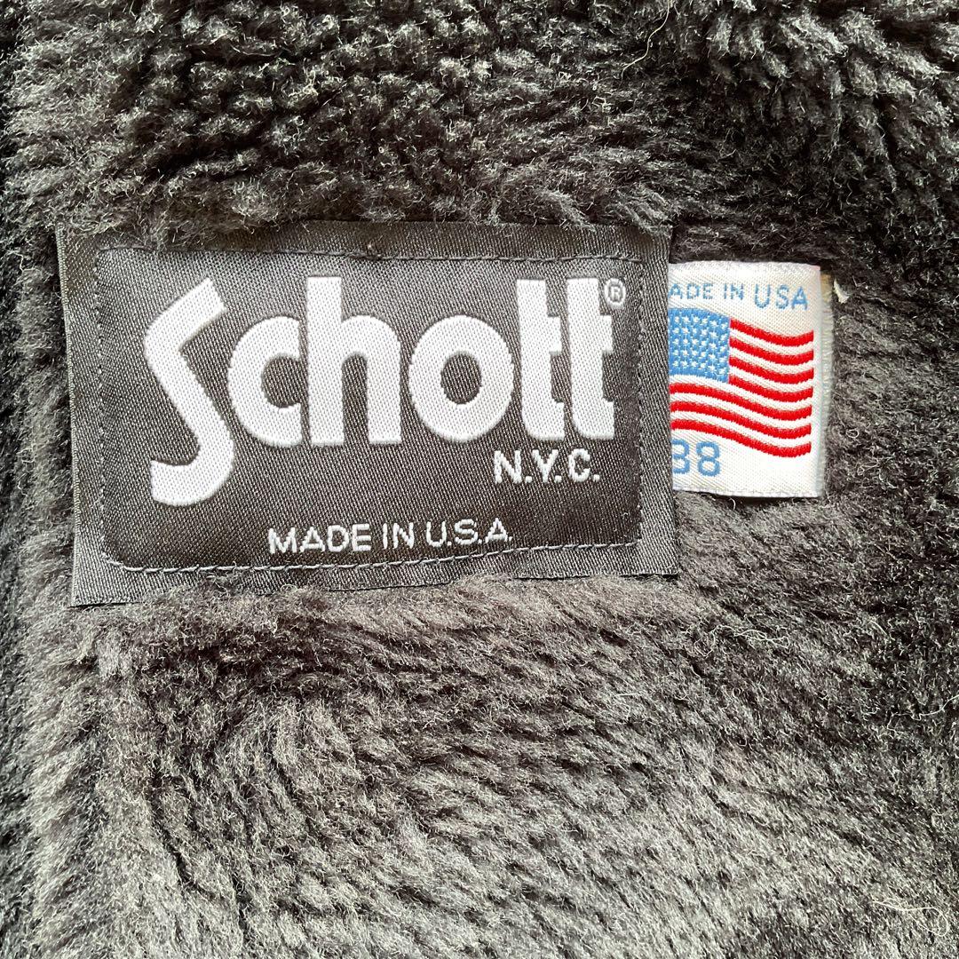 人気✨schou 641 レザージャケット　シングルライダース　38 ブラック