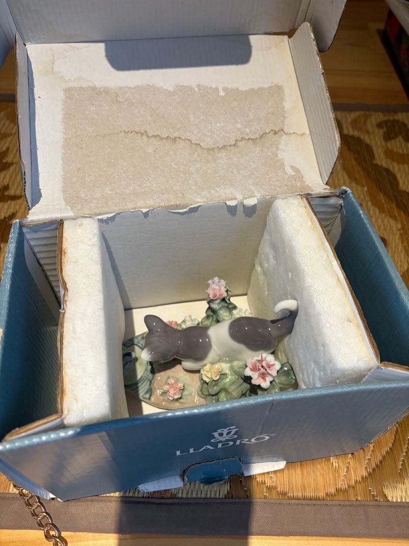 【LLADRO】にらみあい　絶版品　専用箱付き