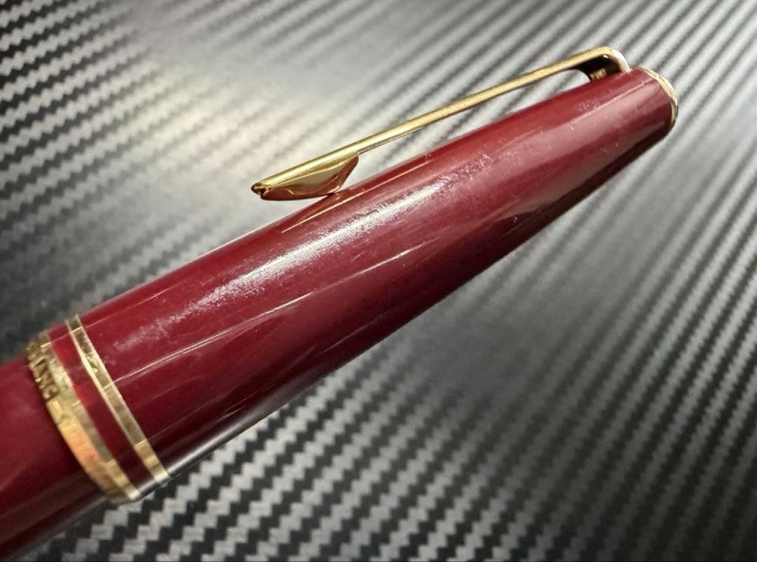 極美品 モンブラン クラシック 万年筆 ボルドー EF 極細字