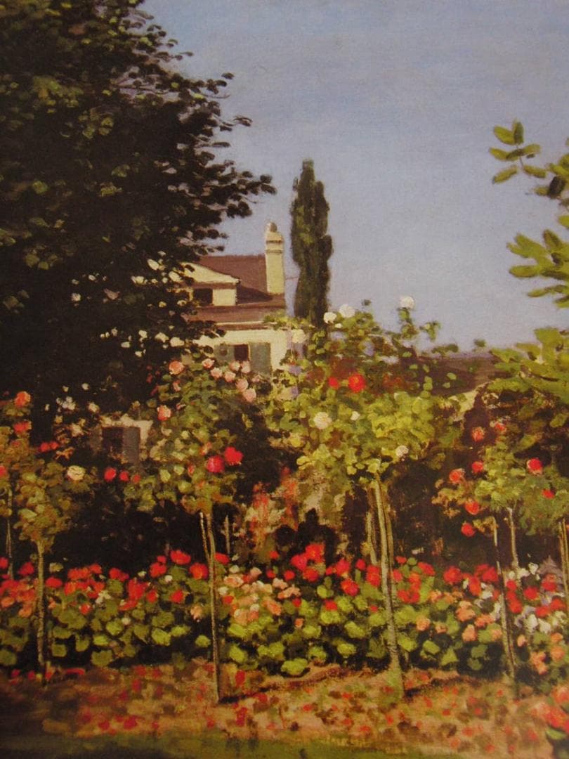 クロード・モネ、「Garden in Bloom」、厳選、希少大判画集・額装画