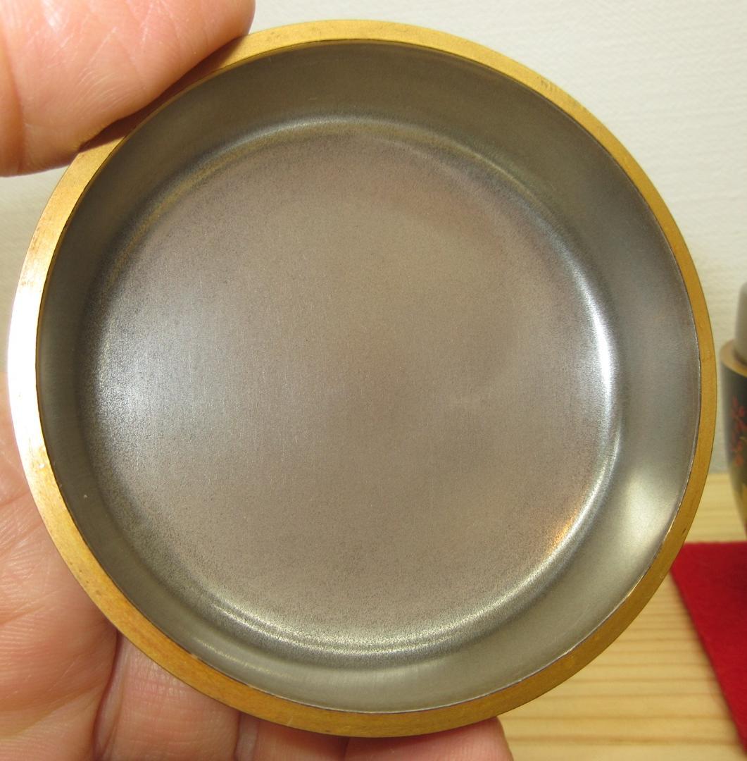 送料込【逢絢亭】茶道具 大棗 山中塗 春野蒔絵 内銀地 真塗 中村恭蔵 共箱入り