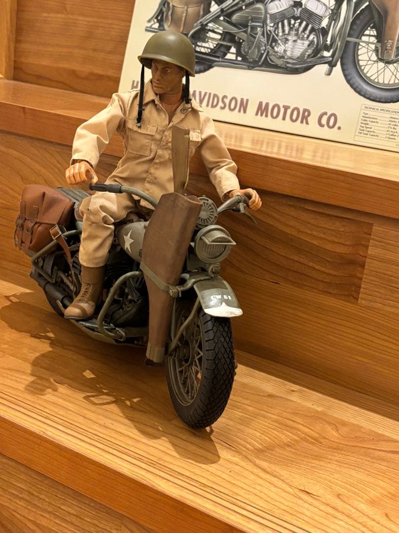 ハーレー45WLA 1/6アメリカンGIジョー35周年バイクインディアン
