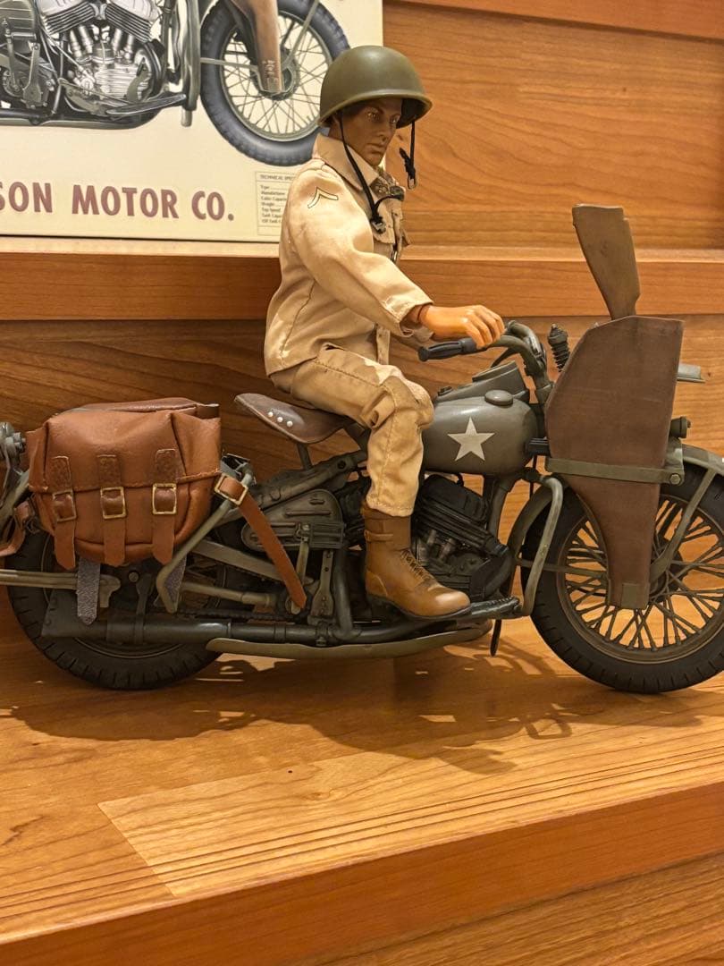 ハーレー45WLA 1/6アメリカンGIジョー35周年バイクインディアン