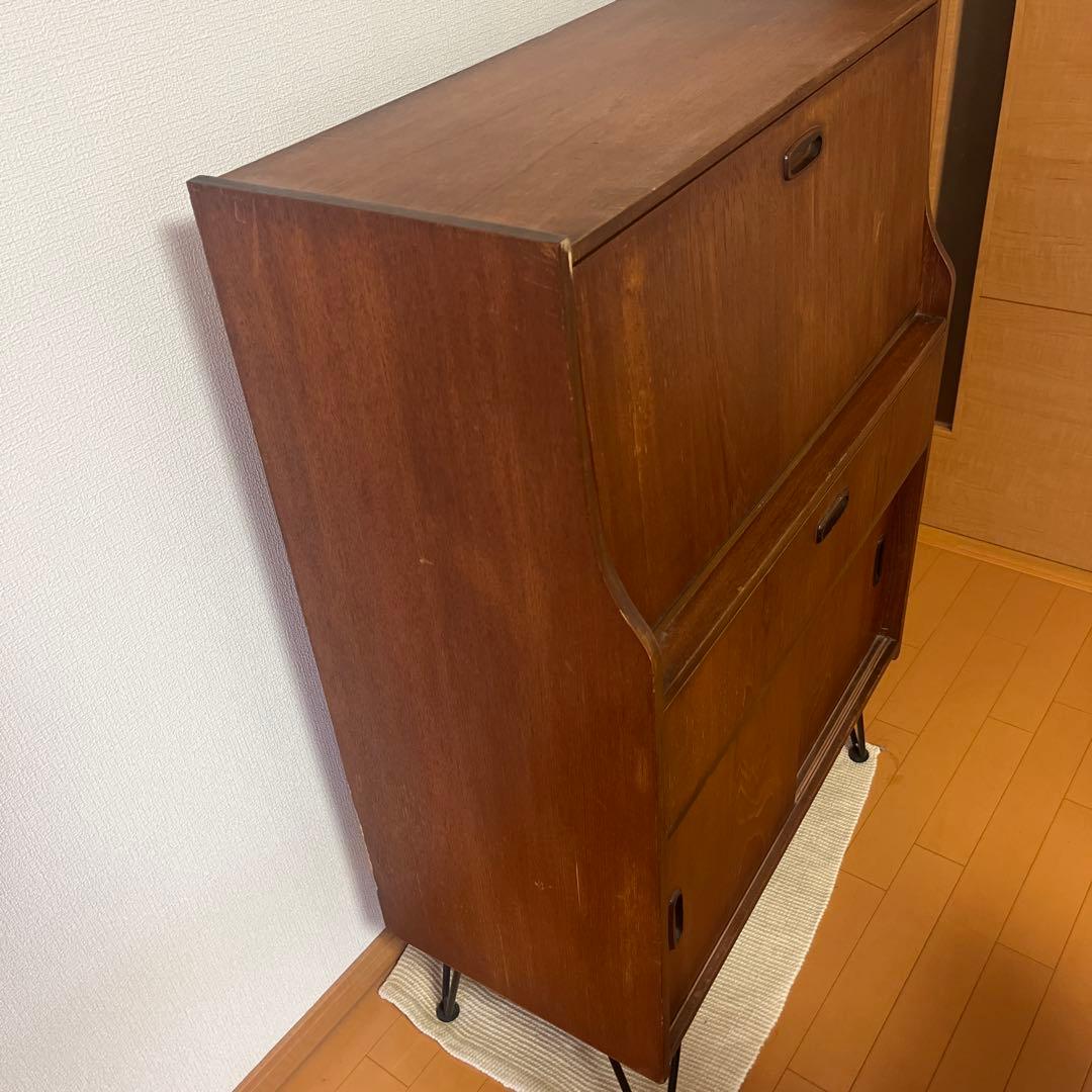 英国ヴィンテージ ライティングビューロー　ライティングデスク 1960s