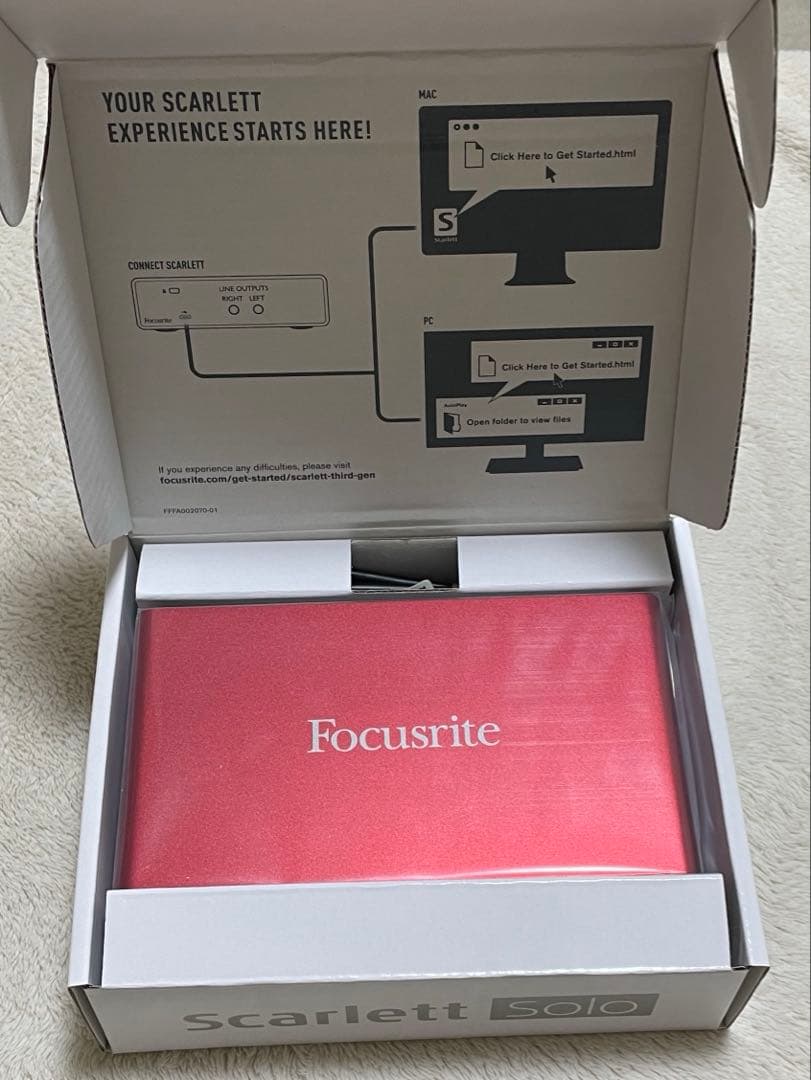 「即購入可」Focusrite Scarlett solo オーディオインター