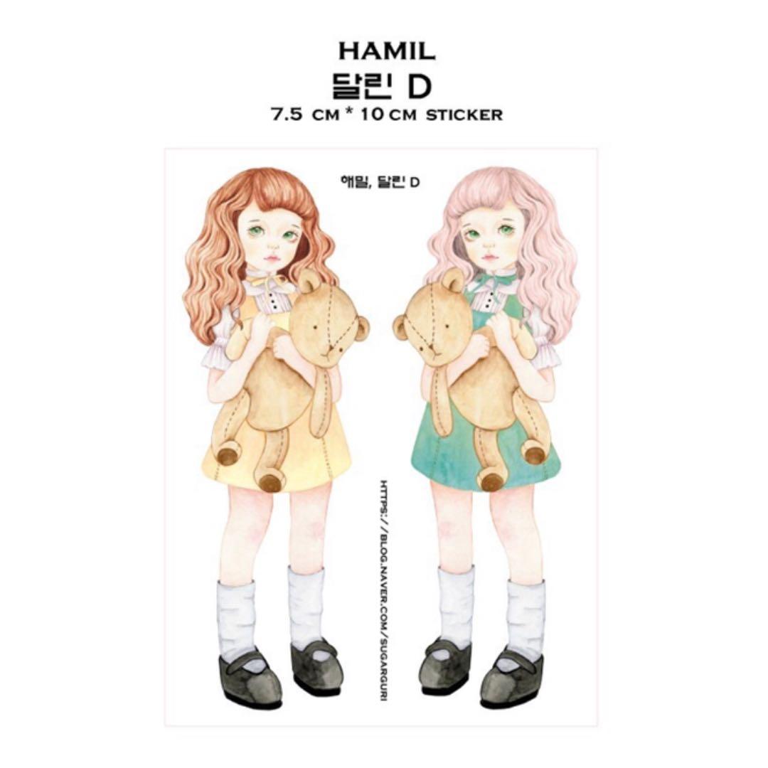 No.5【送料別】hamil ハミル ステッカー 6枚セット