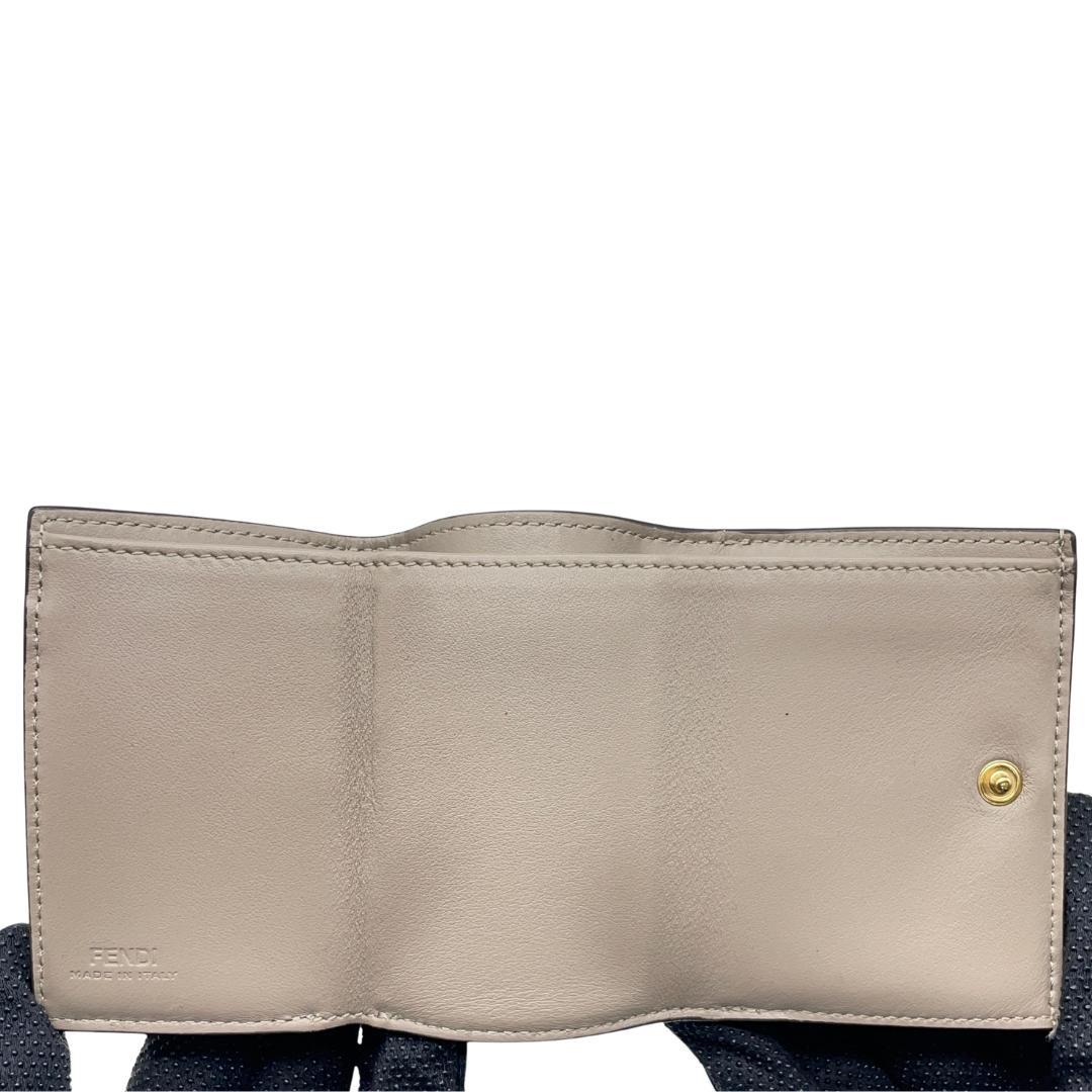 FENDI フェンディ　ズッカロゴ　スモールウォレット　三つ折り財布　付属品完備