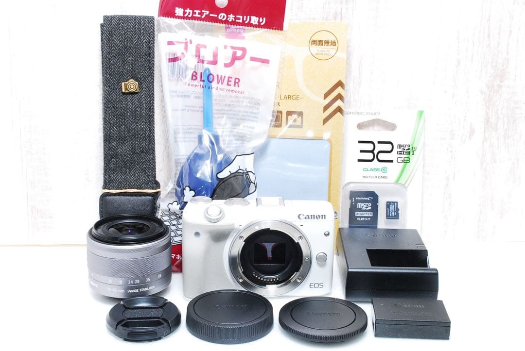 ❤️美品❤️自撮りOK❤️旅行・初心者におすすめセット❤️軽量 Canon EOS M3