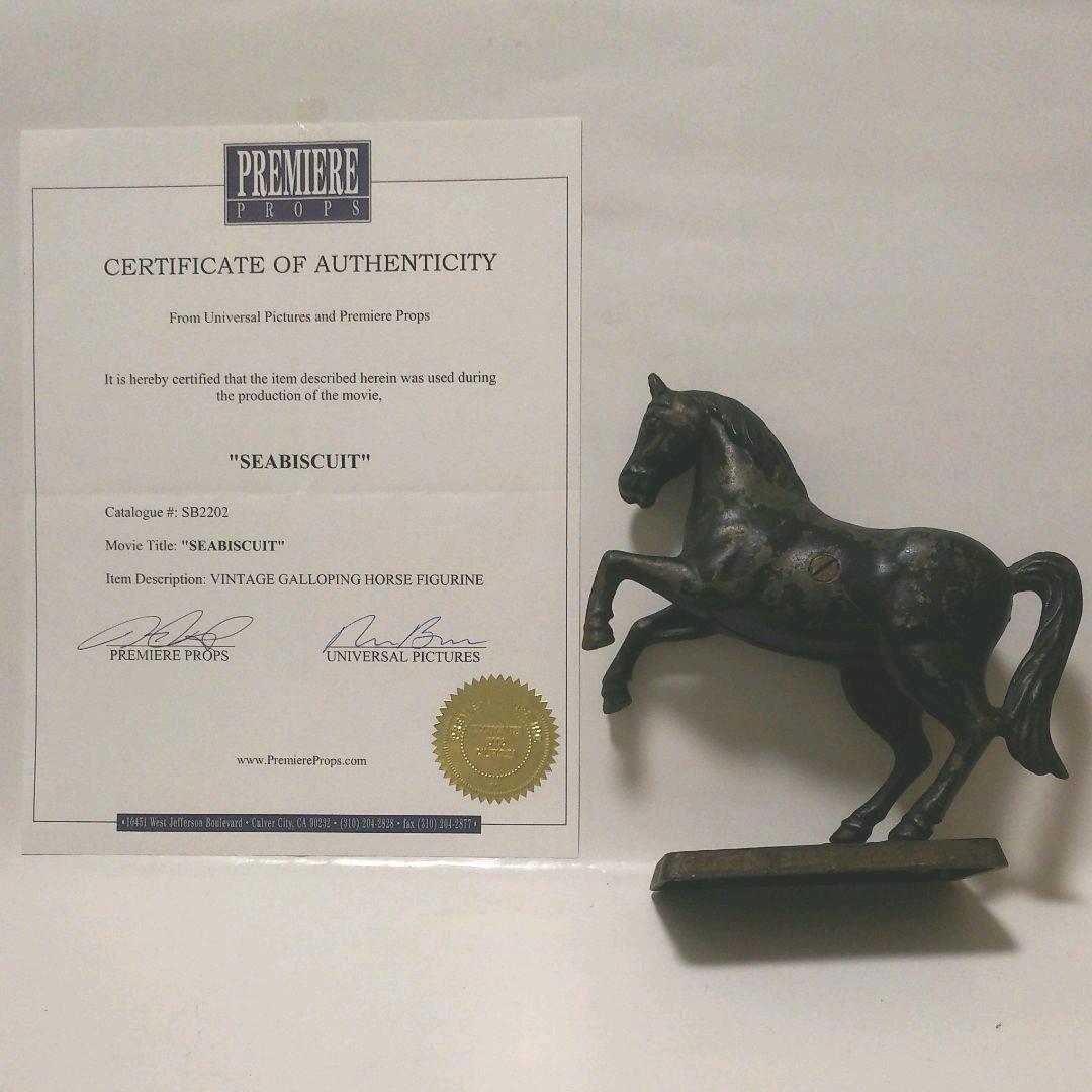 映画  シービスケット 実使用 馬の置物 プロップ