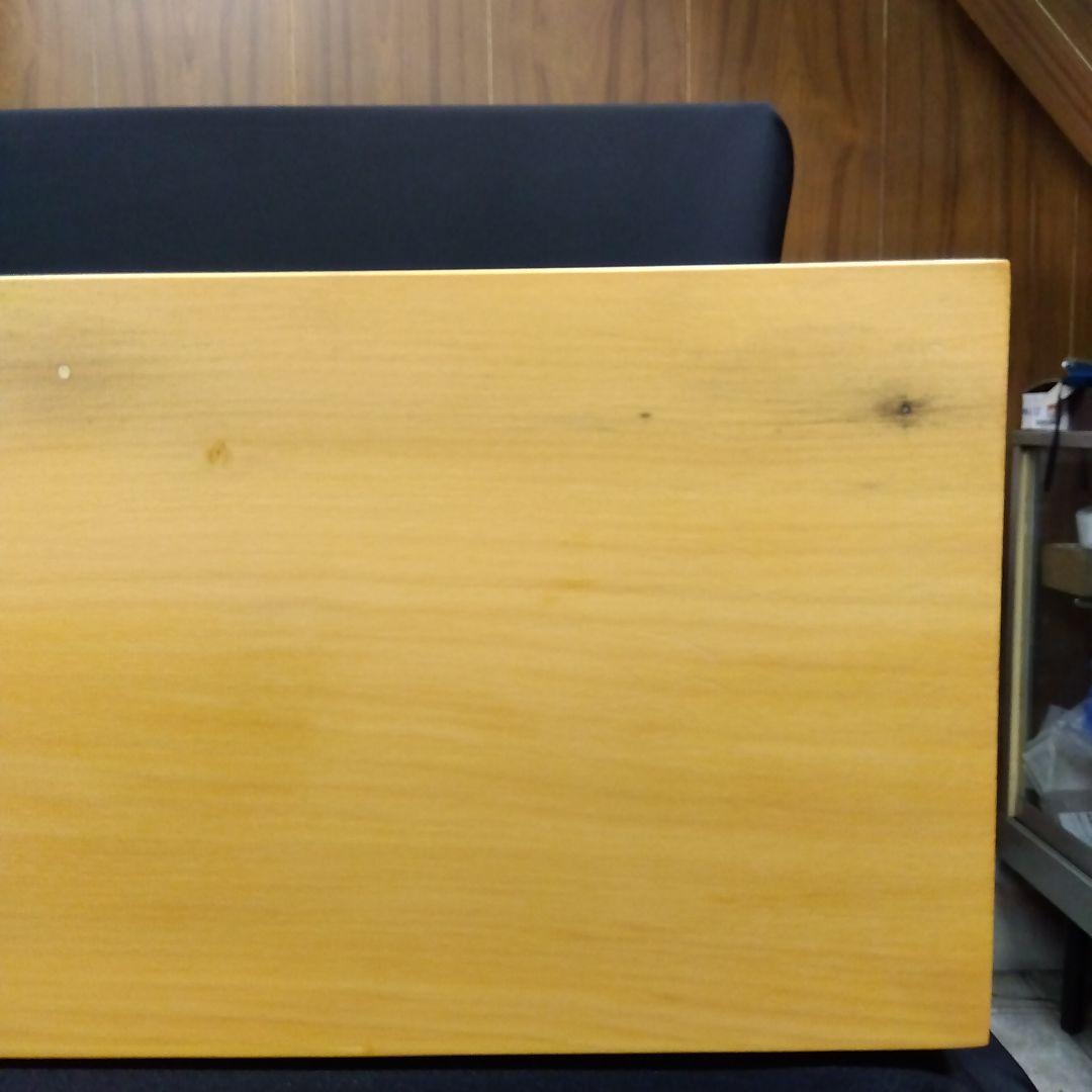 【国産　本榧　4寸碁盤　脚なし　木表】