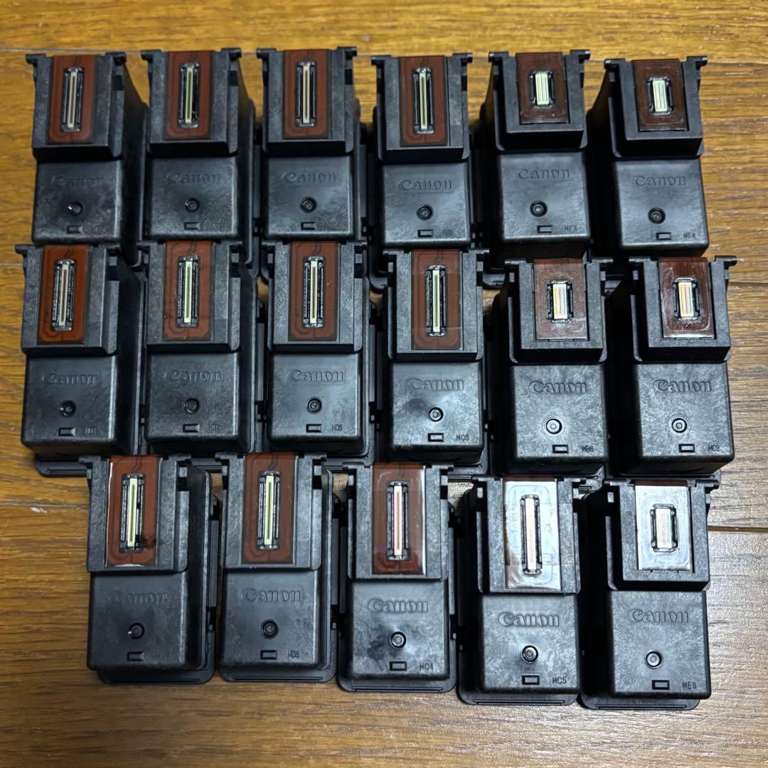 使用済み CANON 純正インクカートリッジ BC-365 BC-366 17個
