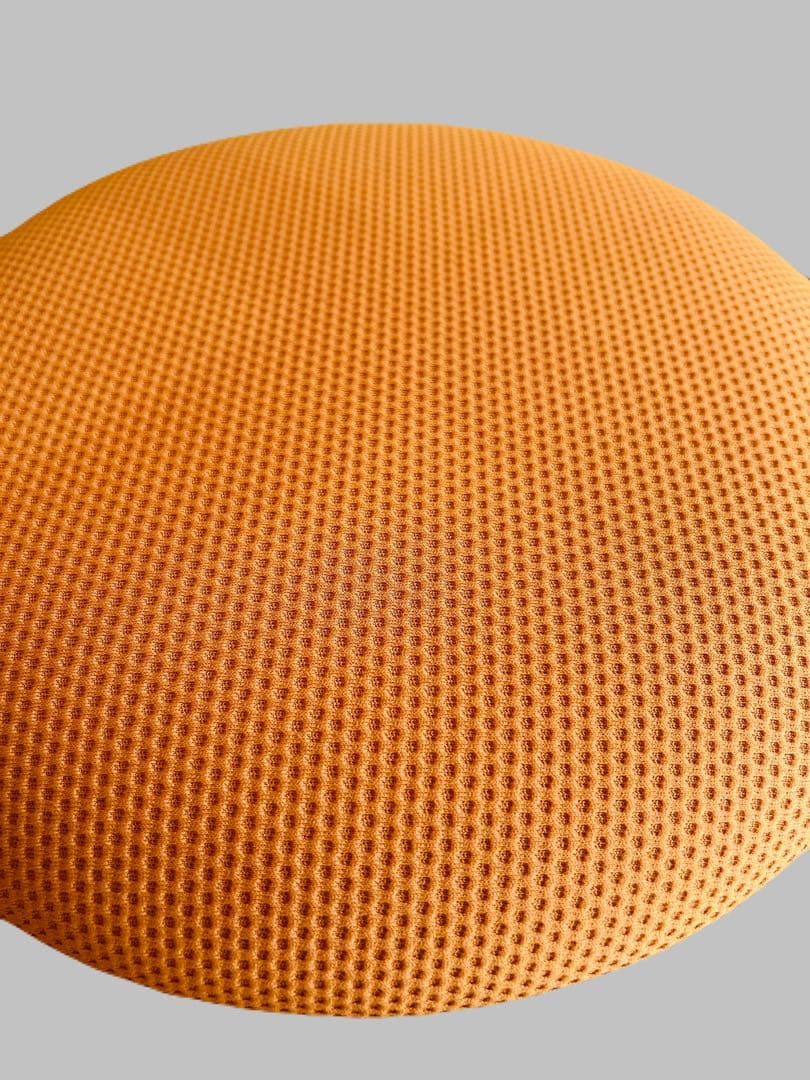 オカムラ　ピルエットスツール　オレンジ×白