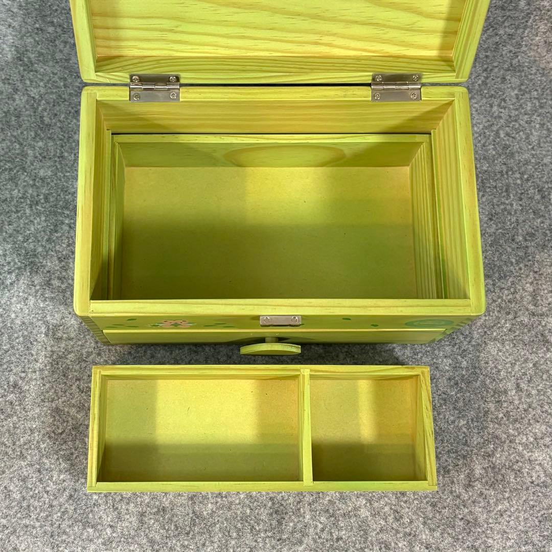 フェアリーキティ 妖精 木製 ソーイングボックス 裁縫箱 グリーン