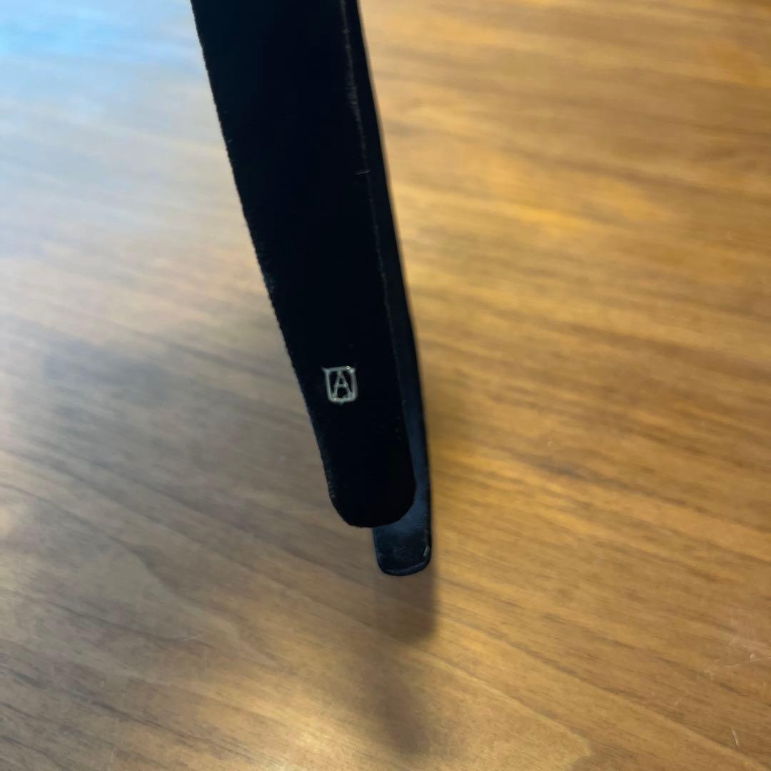 Alexandre de Paris 黒ベルベットヘアバンド 2.5cm