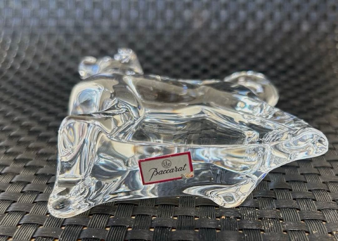 【美品】バカラ　baccarat 干支　犬　置物　ガラス　クリスタル