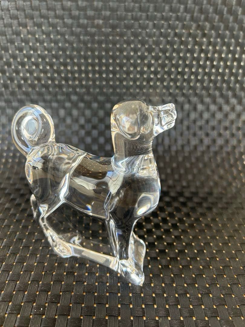【美品】バカラ　baccarat 干支　犬　置物　ガラス　クリスタル