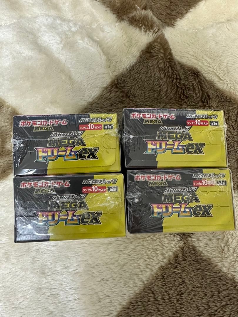 ポケモンカード MEGAドリームEX 4BOXシュリンク付き