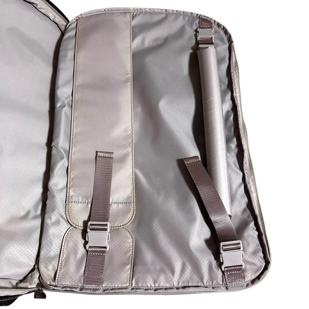 美品　トゥミ　大容量　キャリーケース　ワインレッド　レザー　ナイロン　クロコ型押