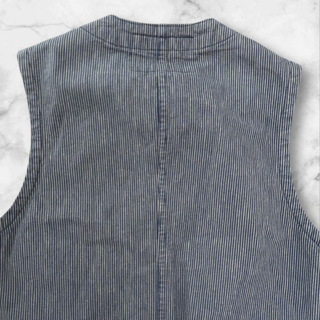 SUGAR CANE ヒッコリーストライプ ワークベスト