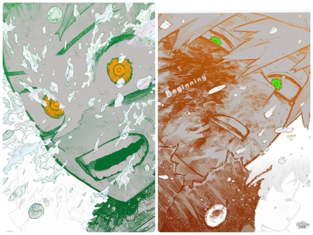 【送料込】ヒロアカ 原画展 アートポスター 2枚セット