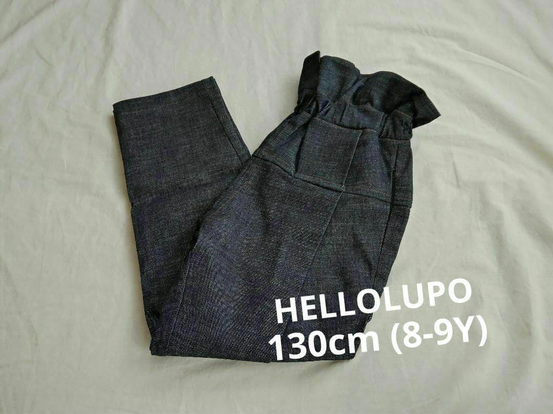【8-9Y】HELLOLUPO　ハイウエストデニム