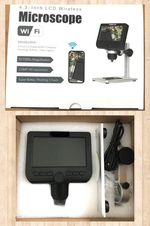 ❤wifi接続＆充電式で超便利❣最大1000倍率と超高性能♪❤デジタル顕微鏡