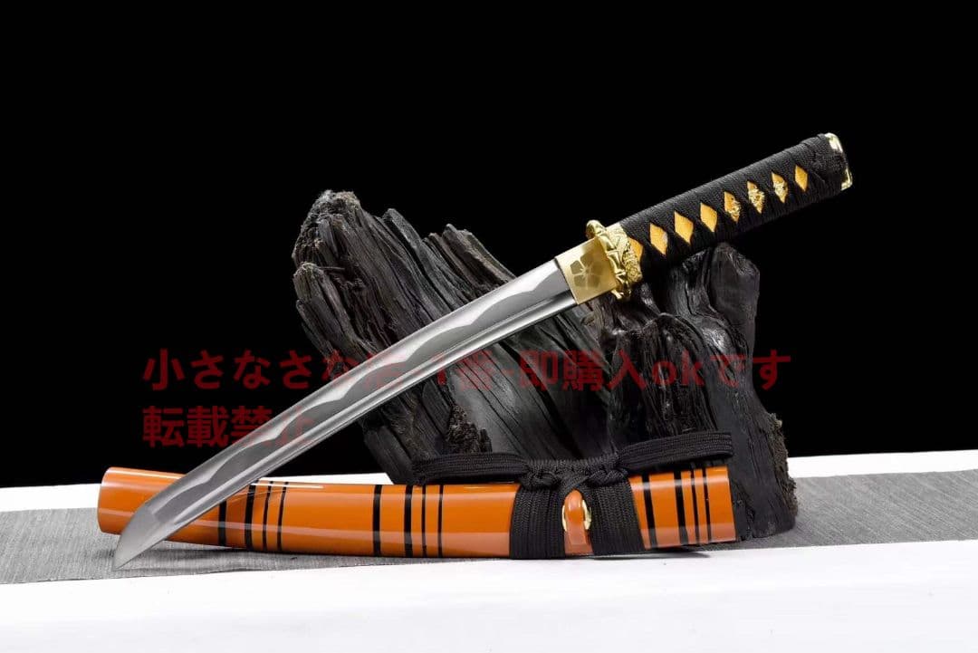 【金桜短刀】武具　刀装具　日本刀　模造刀 居合刀 肋差   短刀