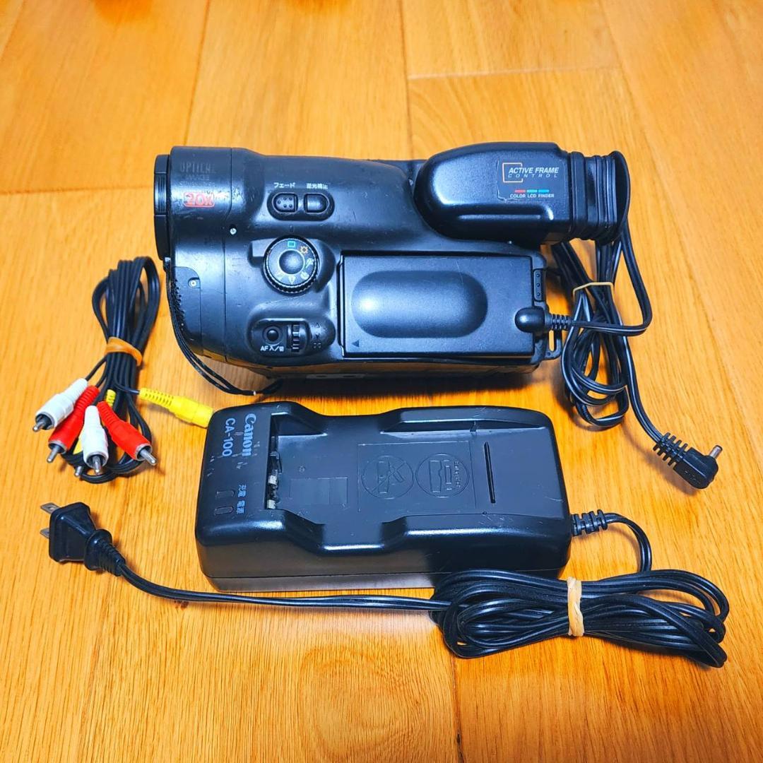 【動作確認済】希少 Canon 高画質 Hi8 ビデオカメラ ACアダプタセット