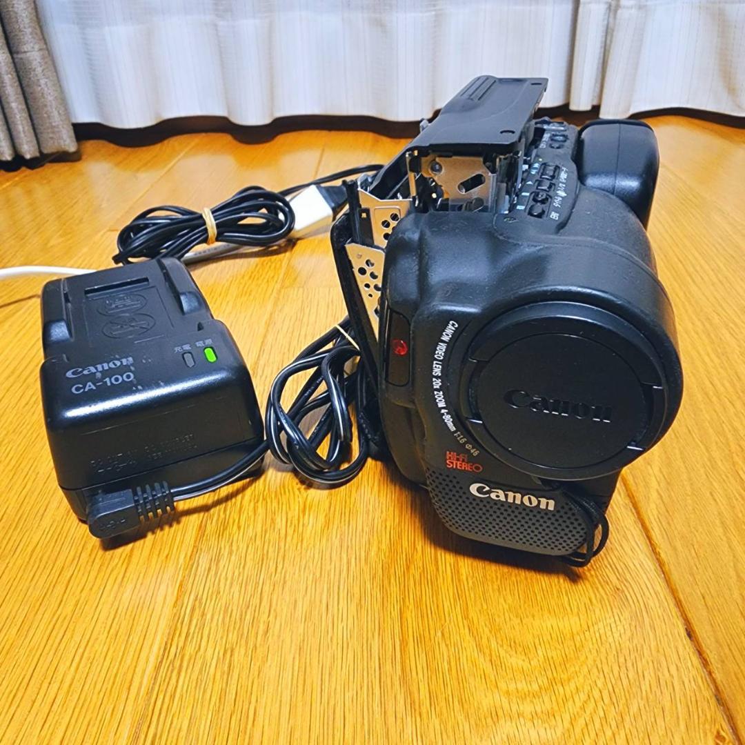 【動作確認済】希少 Canon 高画質 Hi8 ビデオカメラ ACアダプタセット