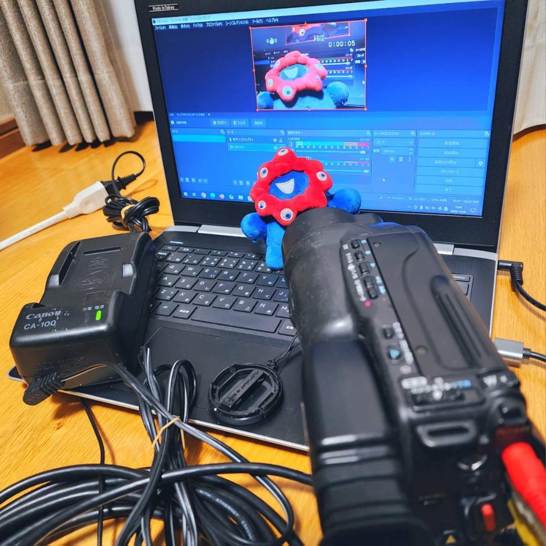 【動作確認済】希少 Canon 高画質 Hi8 ビデオカメラ ACアダプタセット