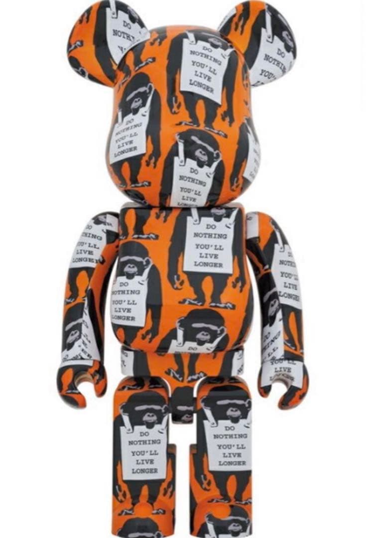 ベアブリック モンキーサイン 1000% バンクシー banksy