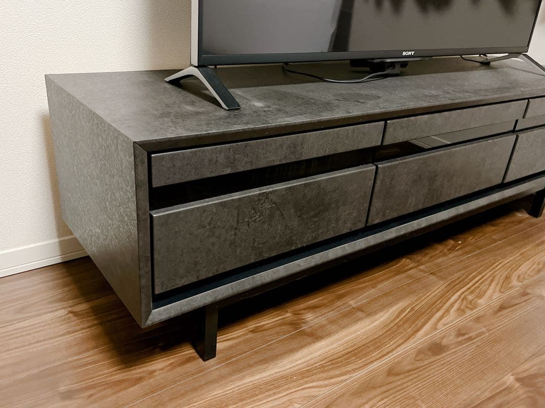 テレビボード　ブラックグレー