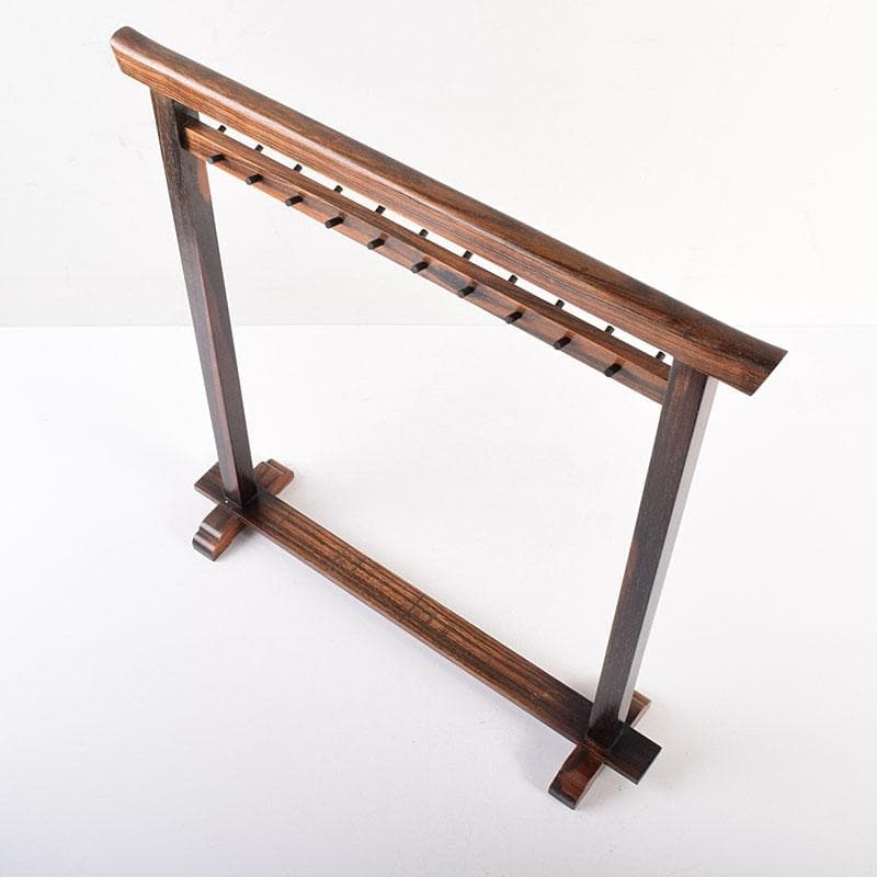 書道具　黒柿製　筆掛　筆吊　C　R7895C