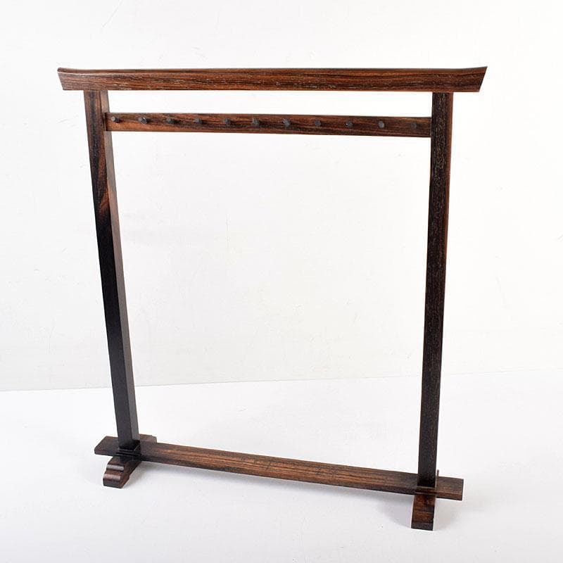 書道具　黒柿製　筆掛　筆吊　C　R7895C