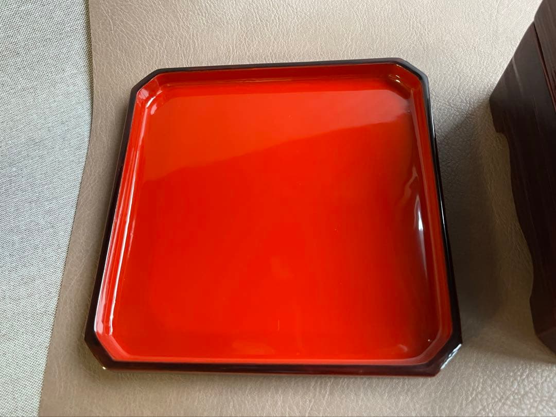 木曽　春慶塗り　お重　2段重