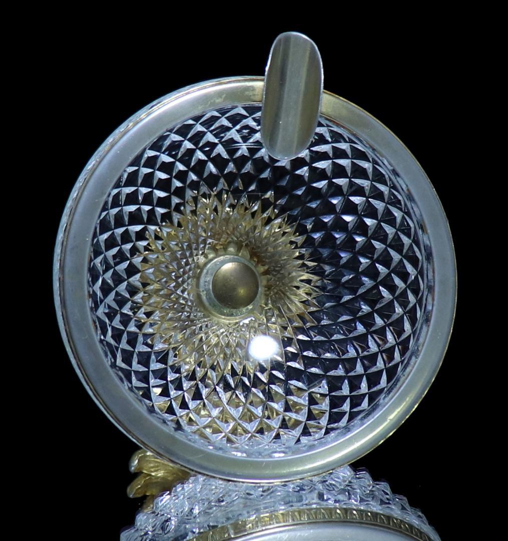 オールド・バカラ 極稀少 金装飾台座付き大型灰皿 ディアマン・ビゾー 小物入れ