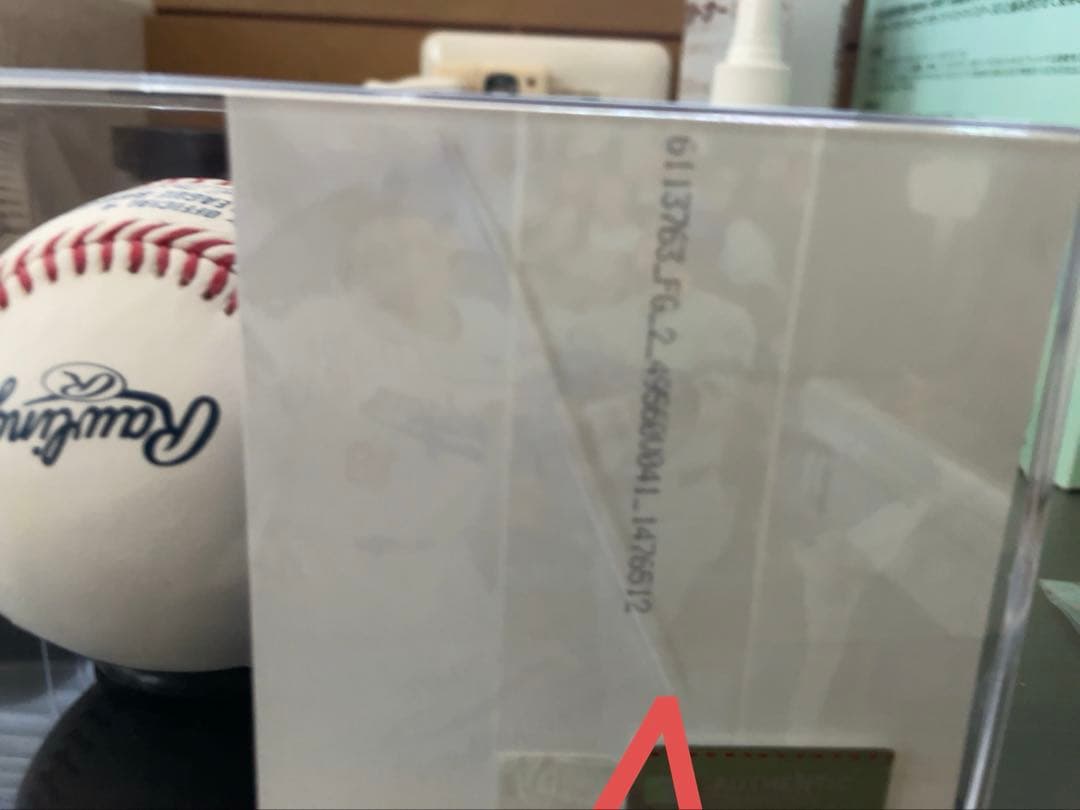 大谷翔平、山本由伸、佐々木朗希　直筆トリプルサインボール　ケース付