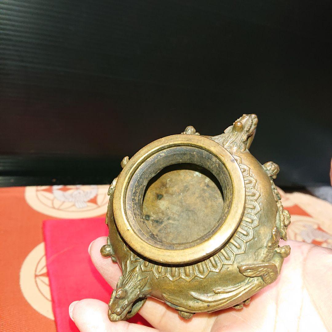 乾隆年製、銅製香炉レトロ