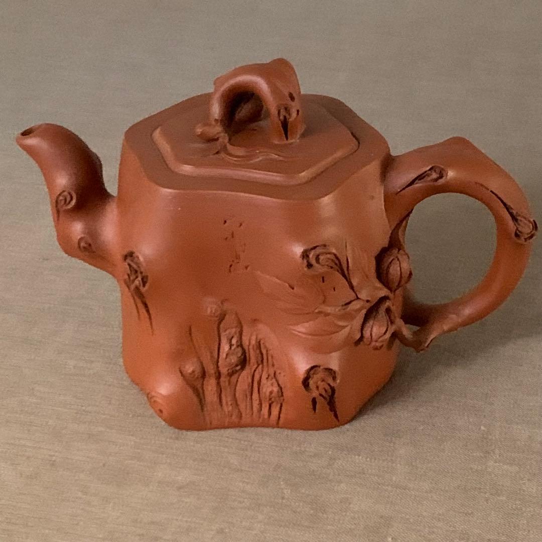 新品　紫砂　在銘　中国茶器　急須　宜興窯　古美術　年代物　古宜興紫砂