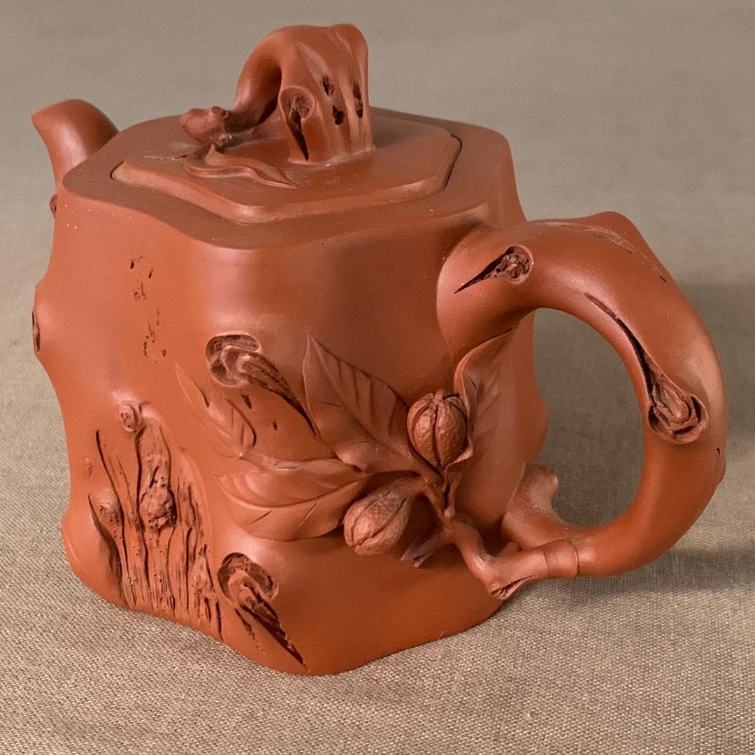 新品　紫砂　在銘　中国茶器　急須　宜興窯　古美術　年代物　古宜興紫砂