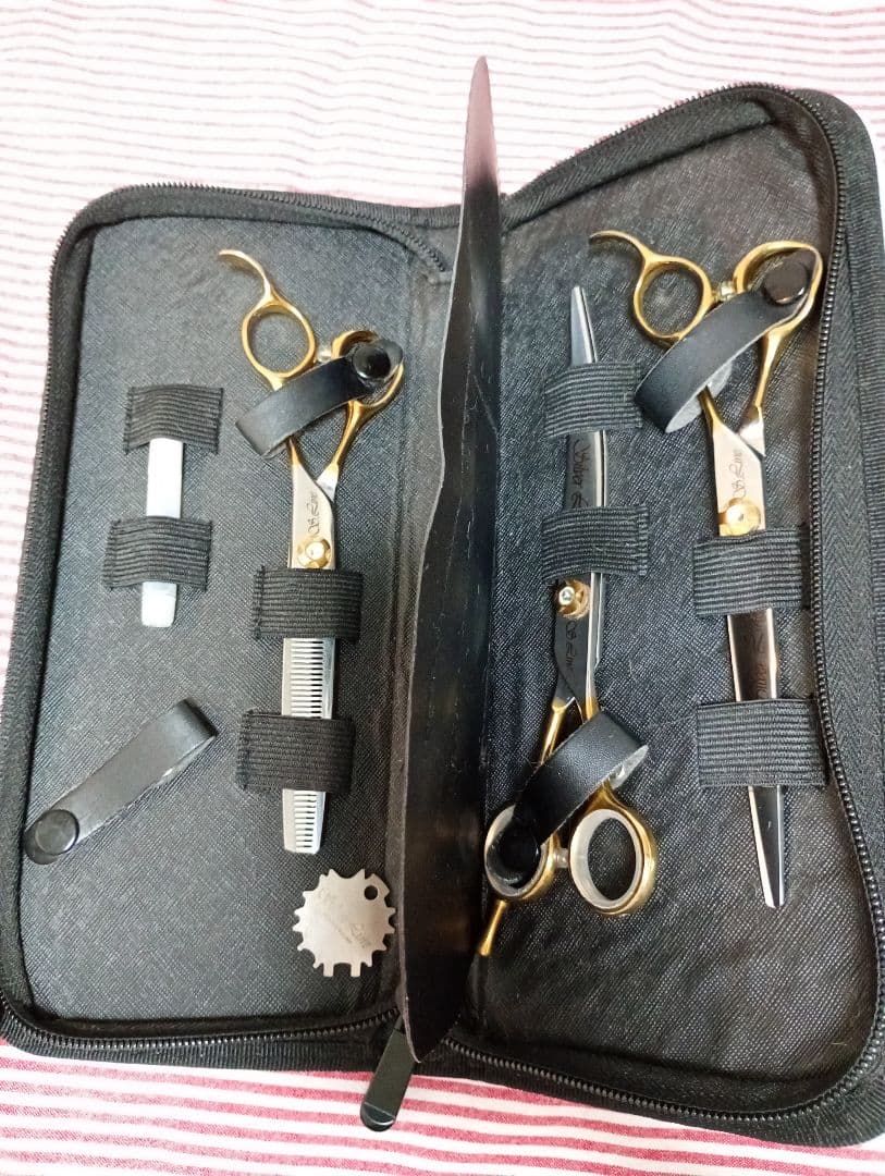 シルバーライン トリミング用シザー3本セット＋ケース付き