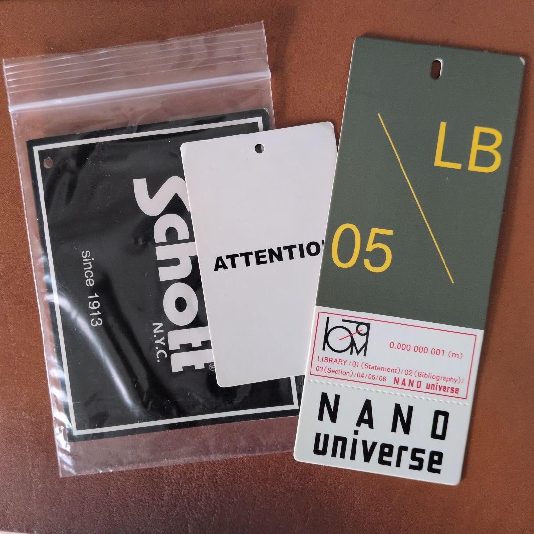 SCHOTT/nano universe別注 LEATHER CAR COAT