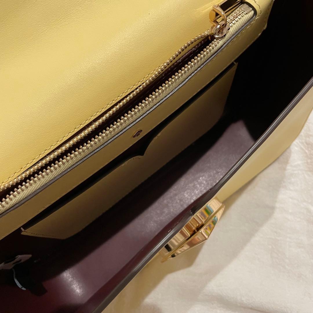 ✨️極希少品 ケイトスペード ショルダーバッグ ニコラ ツイストロック イエロー