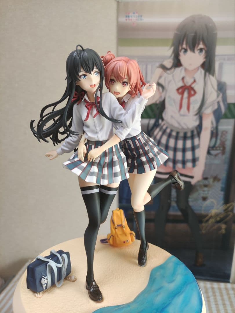 俺ガイル 雪ノ下雪乃＆由比ヶ浜結衣 1/7 フィギュア[渋スク]　開封品