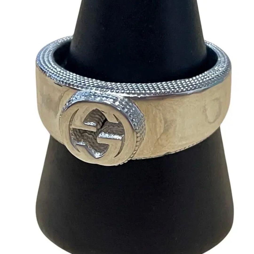 グッチ インターロッキングG リング 指輪 18.5号 シルバー GUCCI