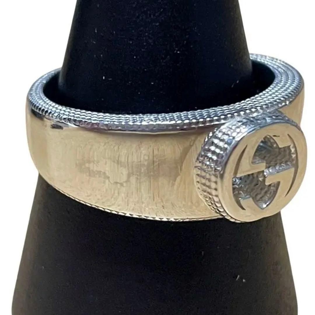 グッチ インターロッキングG リング 指輪 18.5号 シルバー GUCCI