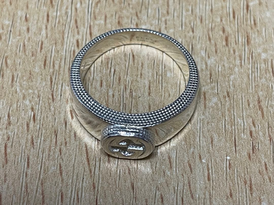 グッチ インターロッキングG リング 指輪 18.5号 シルバー GUCCI