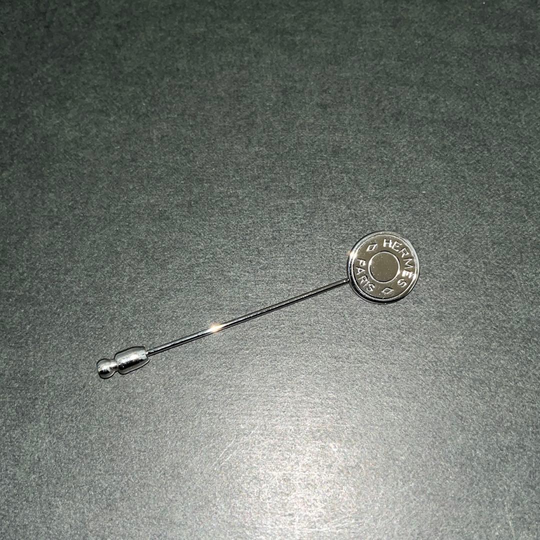 【極美品】エルメス　セリエ　シルバー ピンブローチ　ピンバッチ