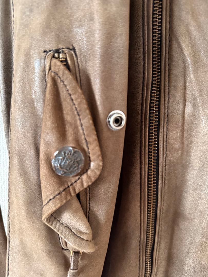 【希少・14th Addiction】レザーライダースジャケット